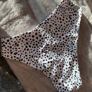 Womens ZAFUL Dalmatian Print High Waisted Bottom Sz 12